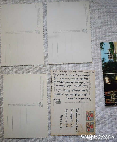 Old French postcard pack paris editions d'art guy 16 pcs. The 60's