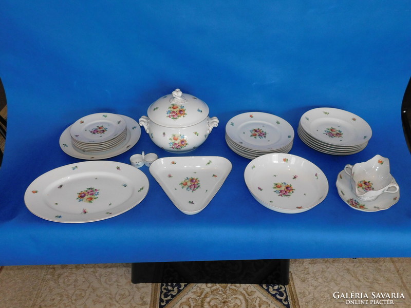 Herend antique bouquet de saxe 6-piece 25-piece tableware set