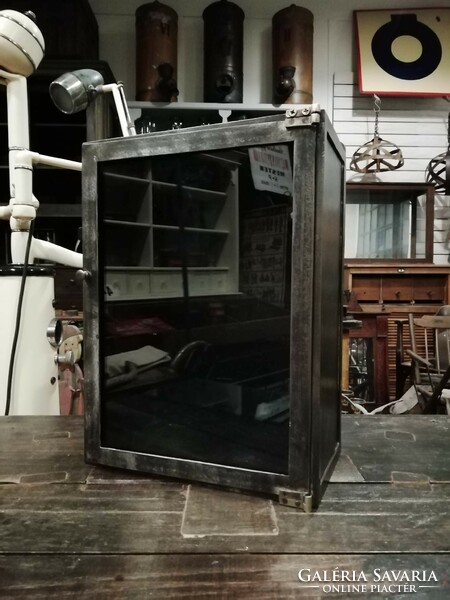 Metal shaving bathroom cabinet, old medicine cabinet converted, treated and restored