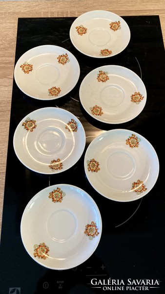 Alföldi 6 vitrine icu patterned coffee saucers small plates saucers