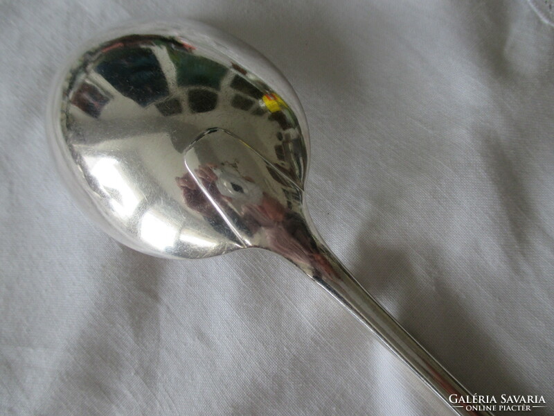 Antique silver serving spoon from Baruch Antal workshop, 137 grams. A beautiful, flawless piece.