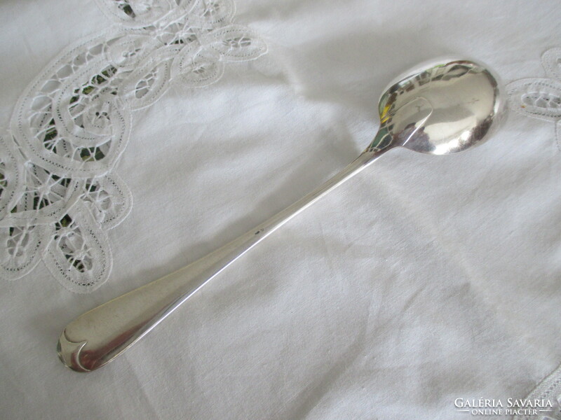 Antique silver serving spoon from Baruch Antal workshop, 137 grams. A beautiful, flawless piece.