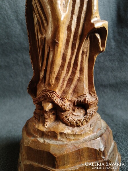 Mary with baby Jesus, religious, church wooden statue