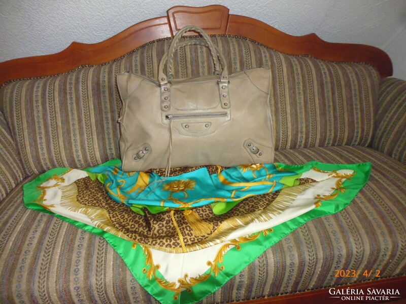 Vintage balenciaga weekend bag ..Genuine leather bag ..