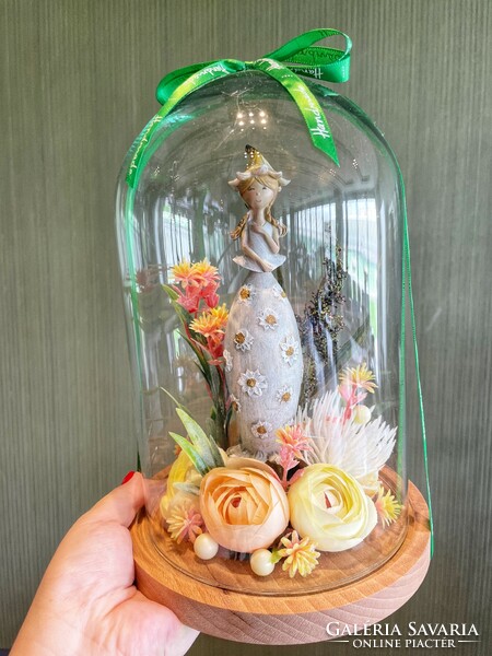 Spring fairy enclosed in glass - fabulous home decoration
