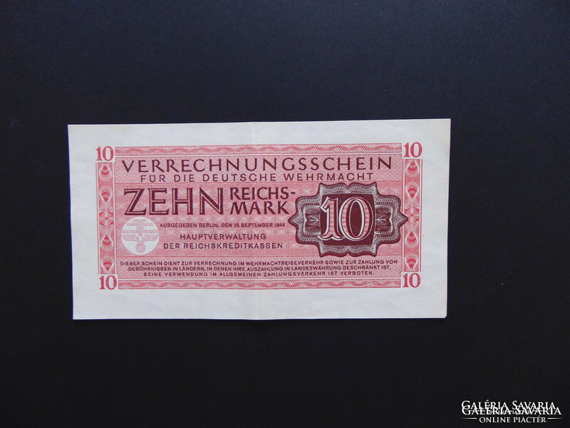 Németország 10 reichsmark bankjegy 1944 ! 01