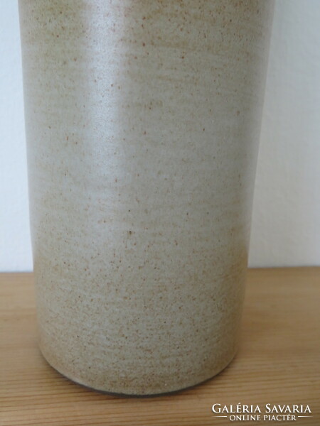 Marked, large terracotta vase, in earthy colors