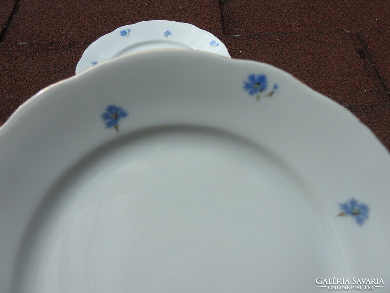 Set of 3 kahla cookie plates with a small blue flower pattern
