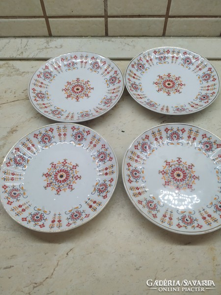 4 pieces of Hollóházi porcelain small plate for sale!