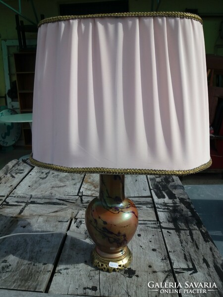 Zsolnay table lamp.