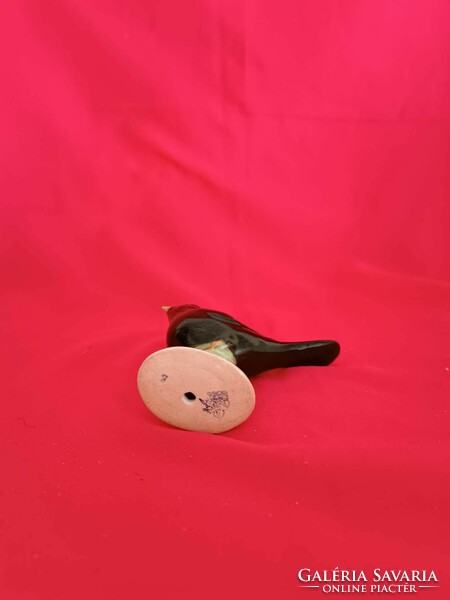 Bodrogkeresztúr porcelain blackbird