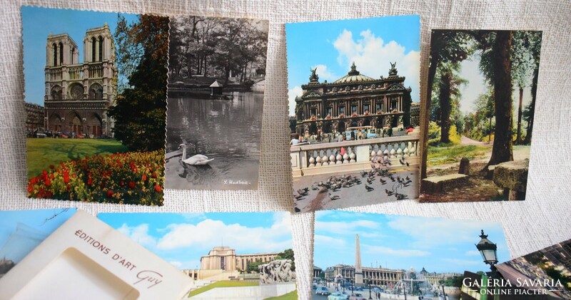 Old French postcard pack paris editions d'art guy 16 pcs. The 60's