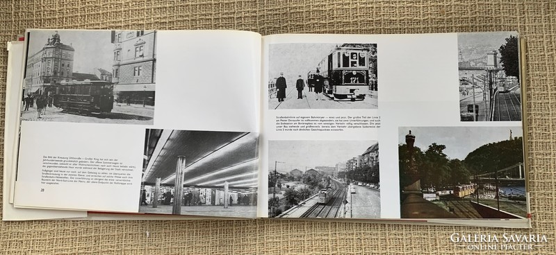 The 100-year history of public transport in Budapest 1873-1973, a rare book in German with many pictures