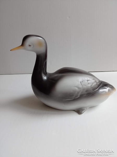 Rare Hólloháza porcelain wild duck