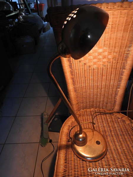 Tungsram réz asztali lámpa - irodai lámpa - olvasólámpa
