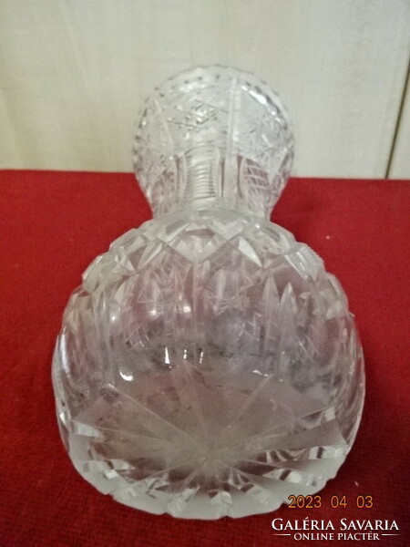 Ajka kristály üveg váza, magassága 21 cm. Jókai.