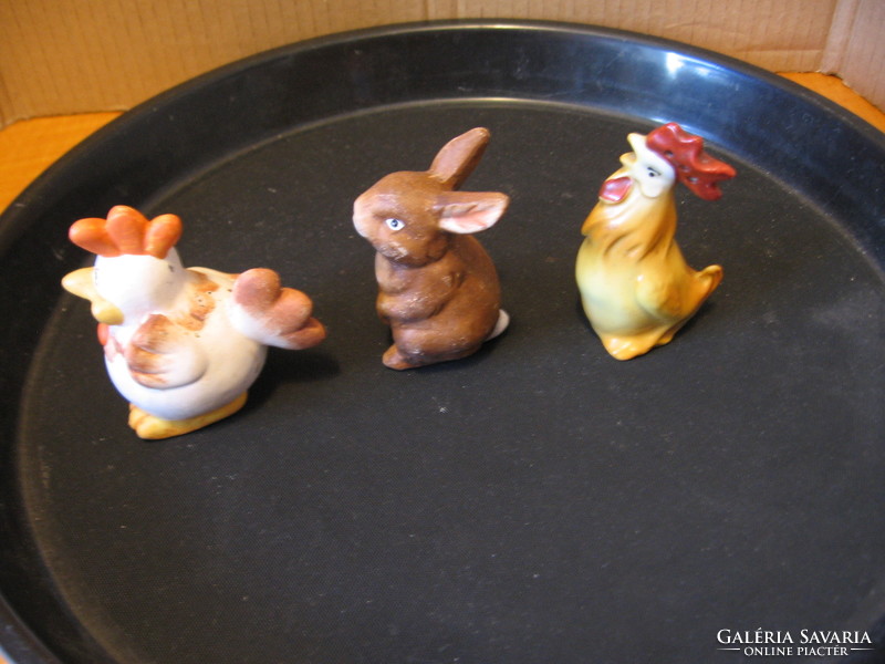 Easter decorative figurines rabbit, rooster, hen