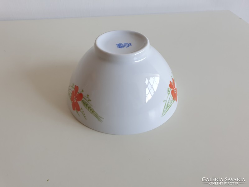 Retro lowland old porcelain poppy small bowl