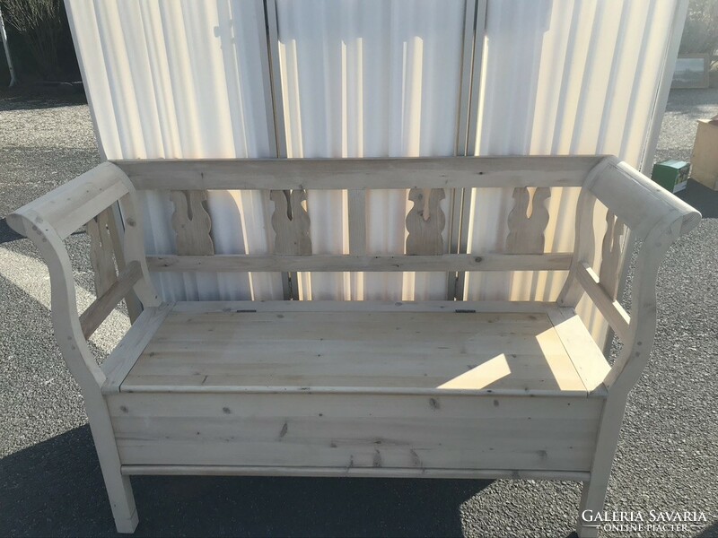 Small bench with storage