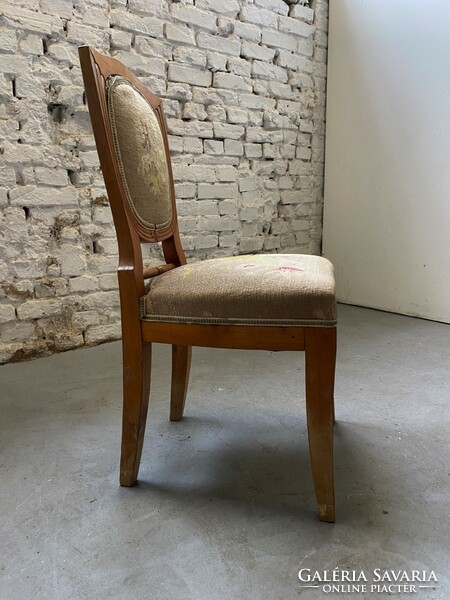 Chair - with embroidered upholstery