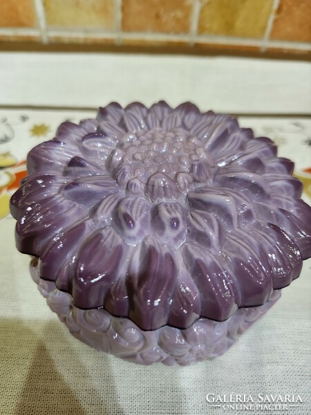 Malachite purple curt schlevogt Czech jewelry holder