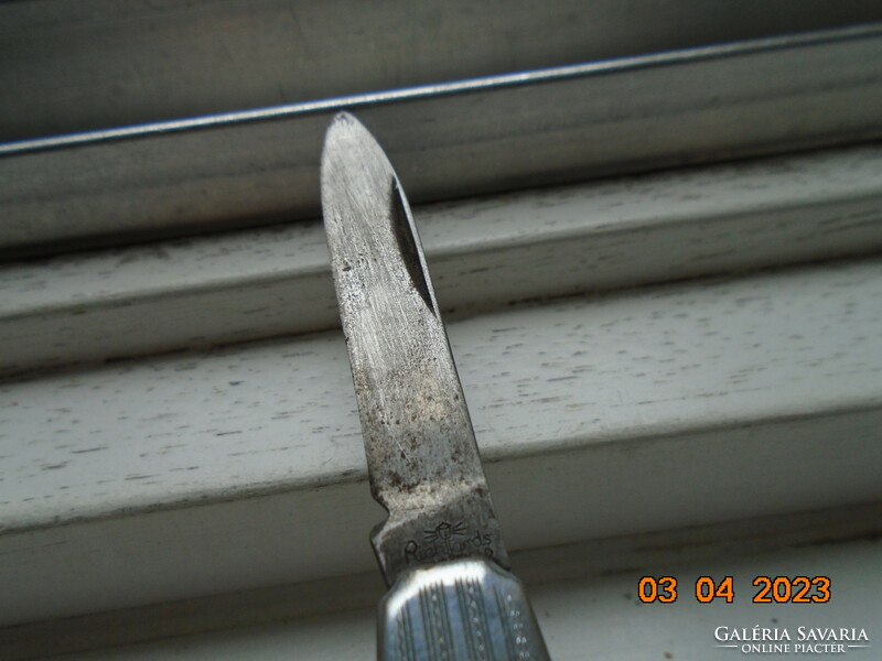 Knife with silver-plated handle, pocket knife with Richards Sheffield England mark