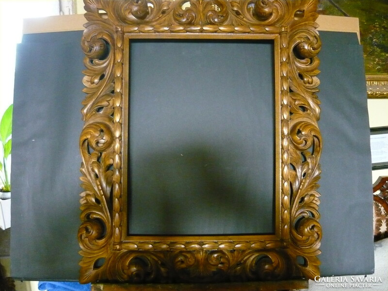 Carved frame.