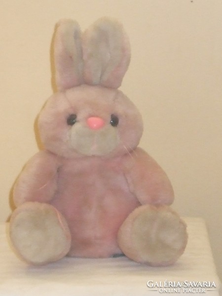 Old pink bunny money box