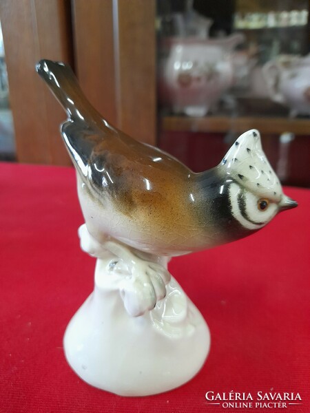 Rare German, Germany Rudolstadt, Volkstedt 1890 porcelain bird figure. 11 cm.