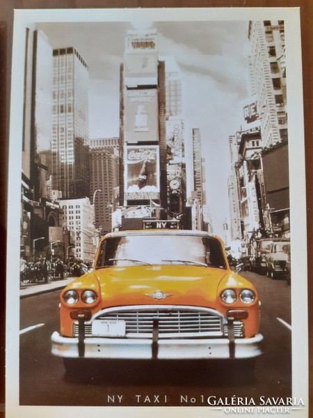 Old style 4 postcard london paris new york vintage car photo