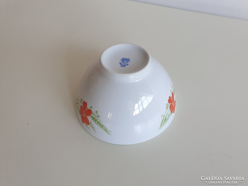 Retro Alföldi régi porcelán pipacsos kis tál