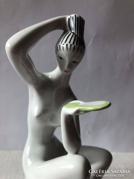 Zsolnay art deco female nude