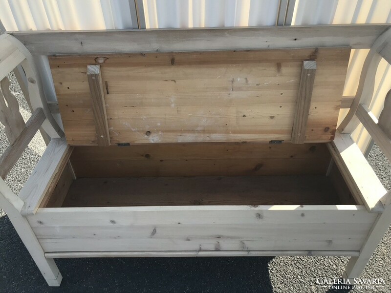 Small bench with storage