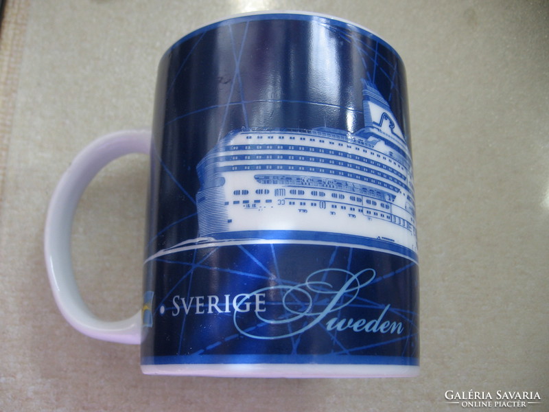 Mug of Silja line ferry cruise ship between Sweden and Finland
