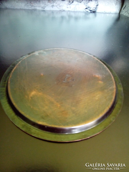 Red copper bowl plate bowls two together