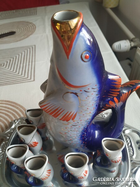 Marked fish Russian vodka set for sale!