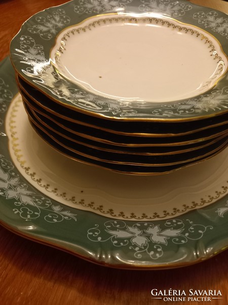 Zsolnay green pompadour ii small plates