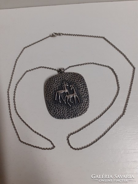 Fine art necklace with matching pendant