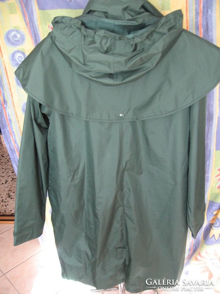 Retro cotton traders green women's raincoat m