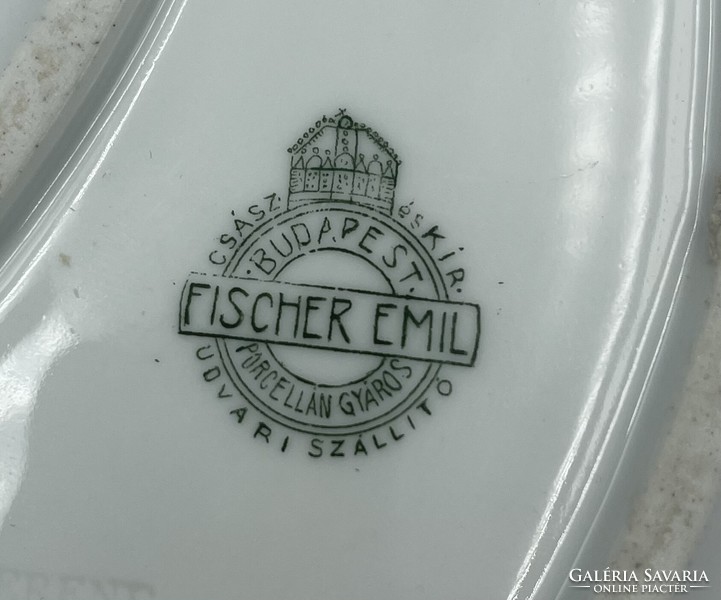 Fischer Emil csontos tányér