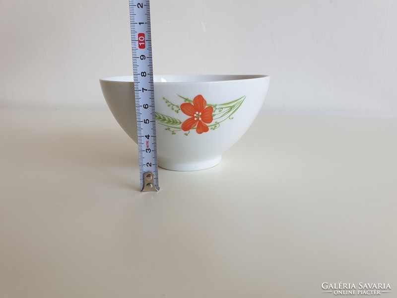 Retro lowland old porcelain poppy small bowl