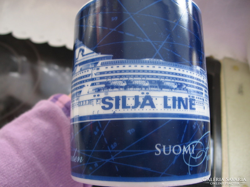 Mug of Silja line ferry cruise ship between Sweden and Finland