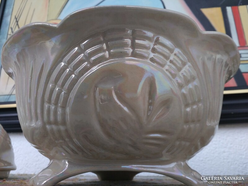 Gyöngyház luster ceramic centerpiece
