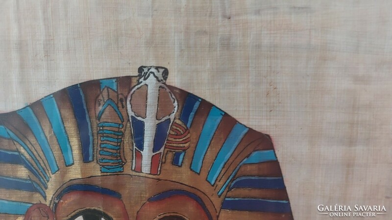 (K) Egyiptomi papiruszkép 44x55 cm kerettel