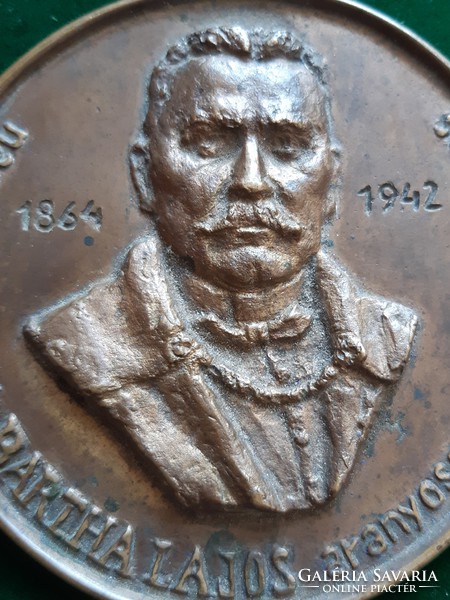 Gyula Nyírő: Reformed bishop of Lajos Bartha from Aranyosgyér, bronze plaque