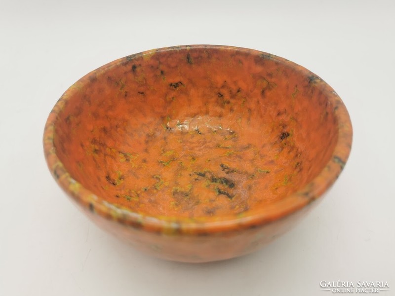 Ceramic serving bowl, Hódmezővásárhely, diameter 14.5 cm, height 6.5 cm