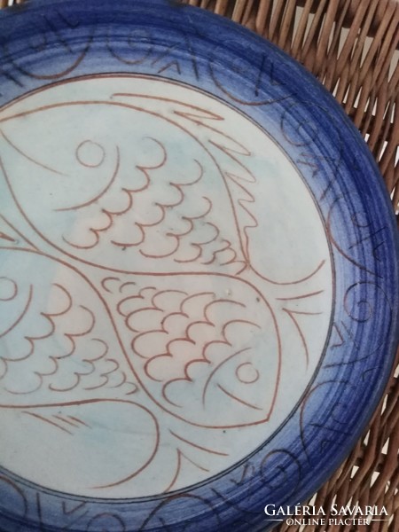 Handmade ceramic plate - fish