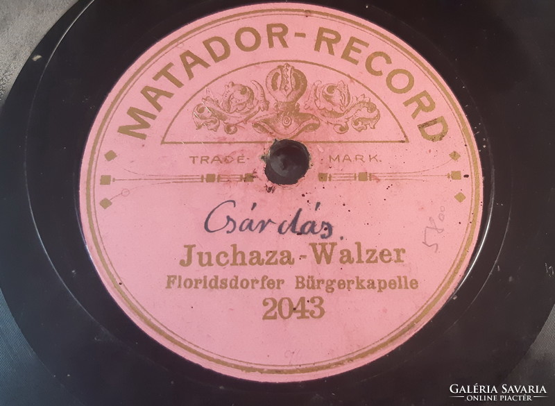 Floridsdorfer bürgerkapelle gramophone record shellac 78 rpm - rare edition!