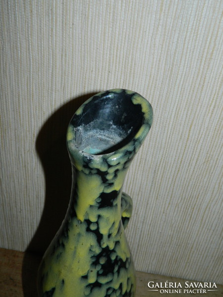 Retro sorszámozott kerámia váza