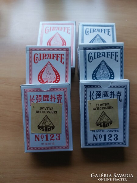 Giraffe Standard pókerkártya 6 csomag